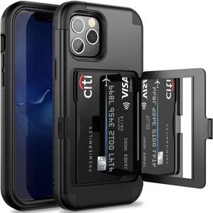 IPhone 12 Pro Mac Case with Credit Card Holder & Built in Mirror
